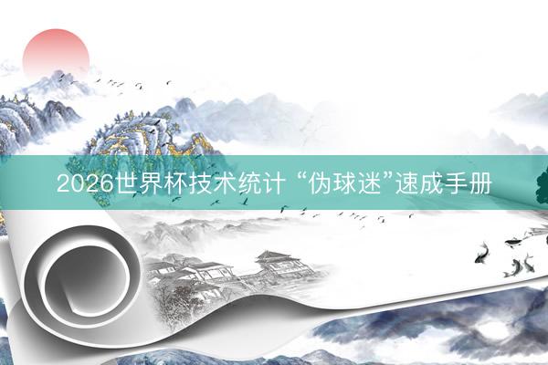 2026世界杯技术统计 “伪球迷”速成手册